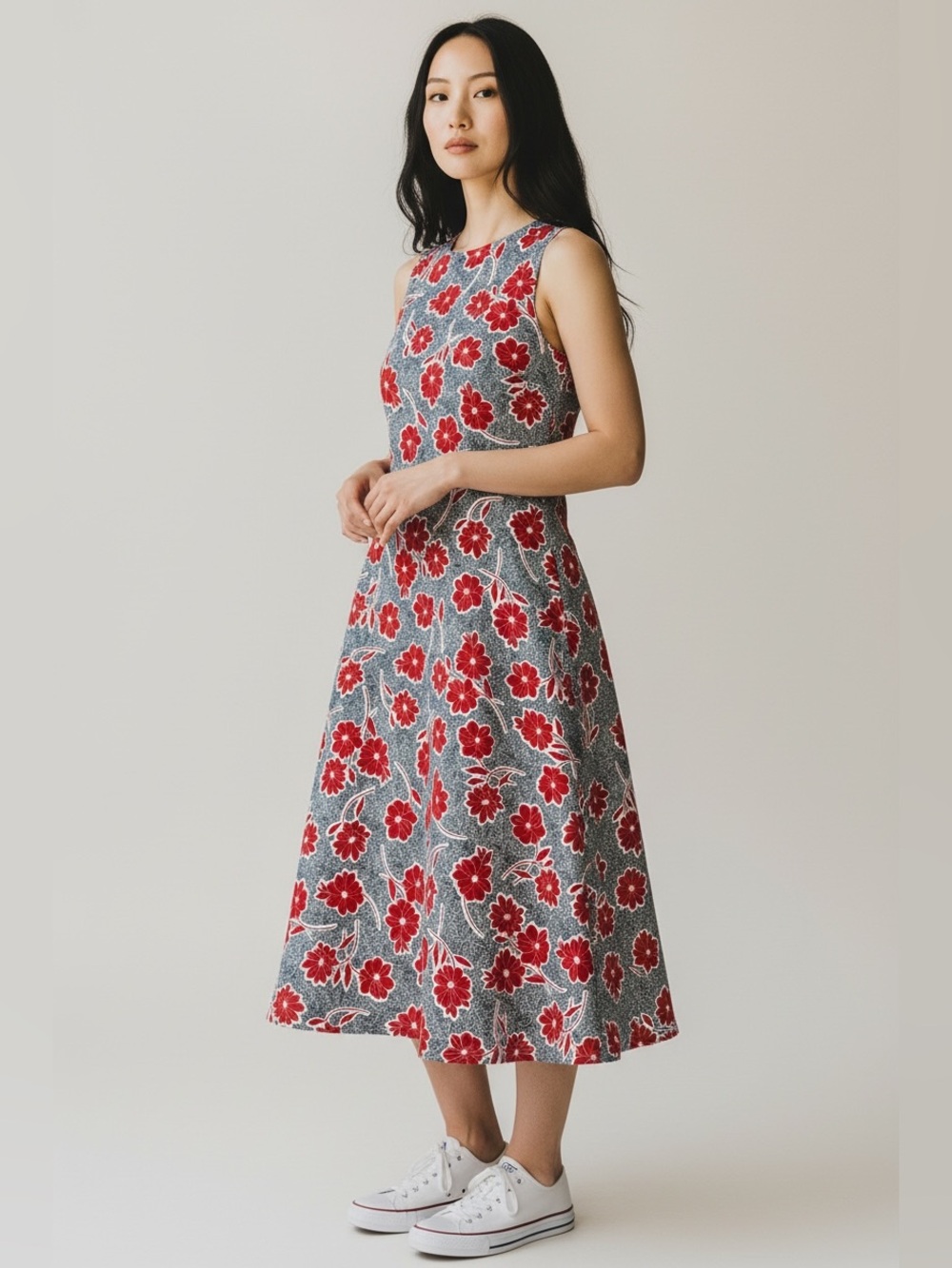 Cottagecore Grandmillennial Floral Retro Dress Medium